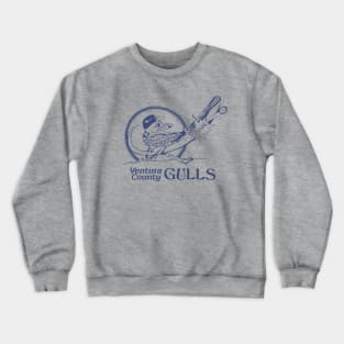 Defunct Ventura County Gulls Baseball 1986 Crewneck Sweatshirt